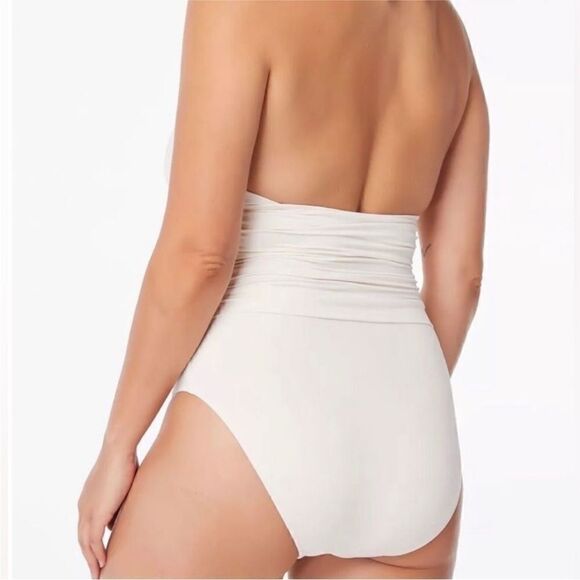 Bleu Rod Beattie NWT Halterneck One-Piece Swimsuit in Coconut Water Sz 4 - Picture 5 of 11